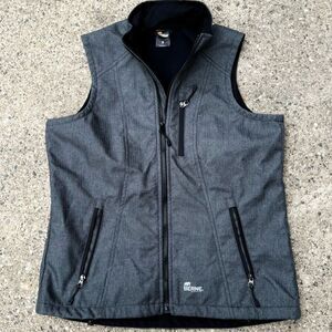 Berne Women's Softshell Vest Magnet Grey size Small Work Chore Barn